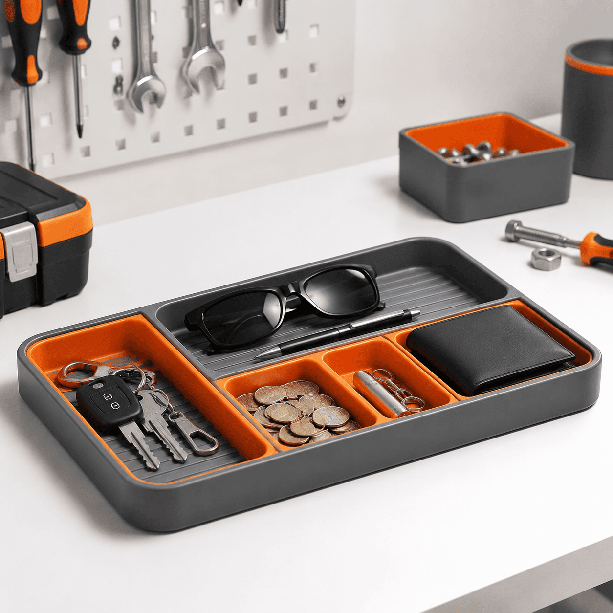 Shallow storage trays