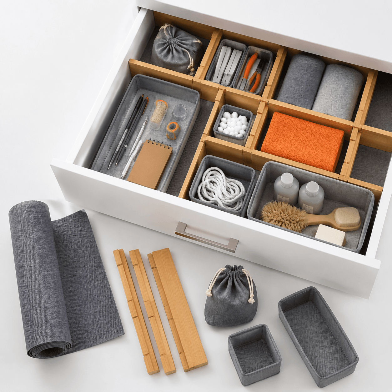 Drawer Fix kit of ordinary household items
